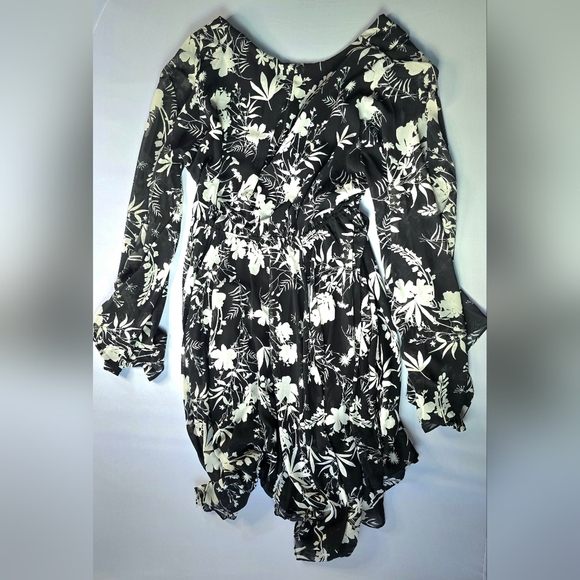 EUC Sunset Dress Dahlia Black and White Floral XL Dress - Picture 5 of 9